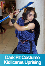 Dark Pit Costume Kid Icarus Uprising OOAK Custom Handmade TorresDesigns Torres Designs