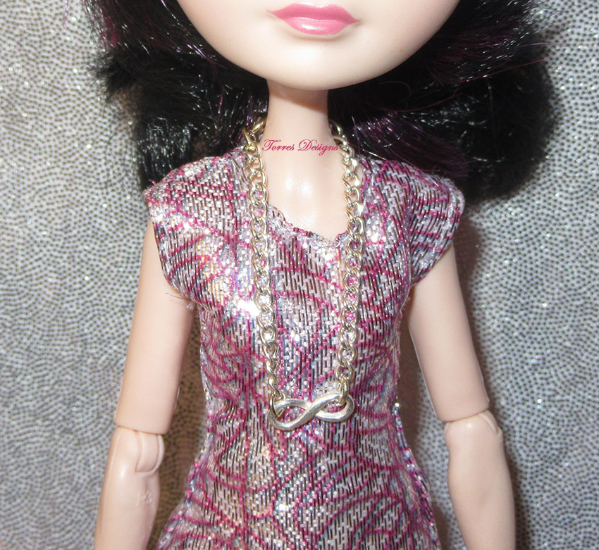 Eiffel Tower Necklace Custom made Doll Jewelry