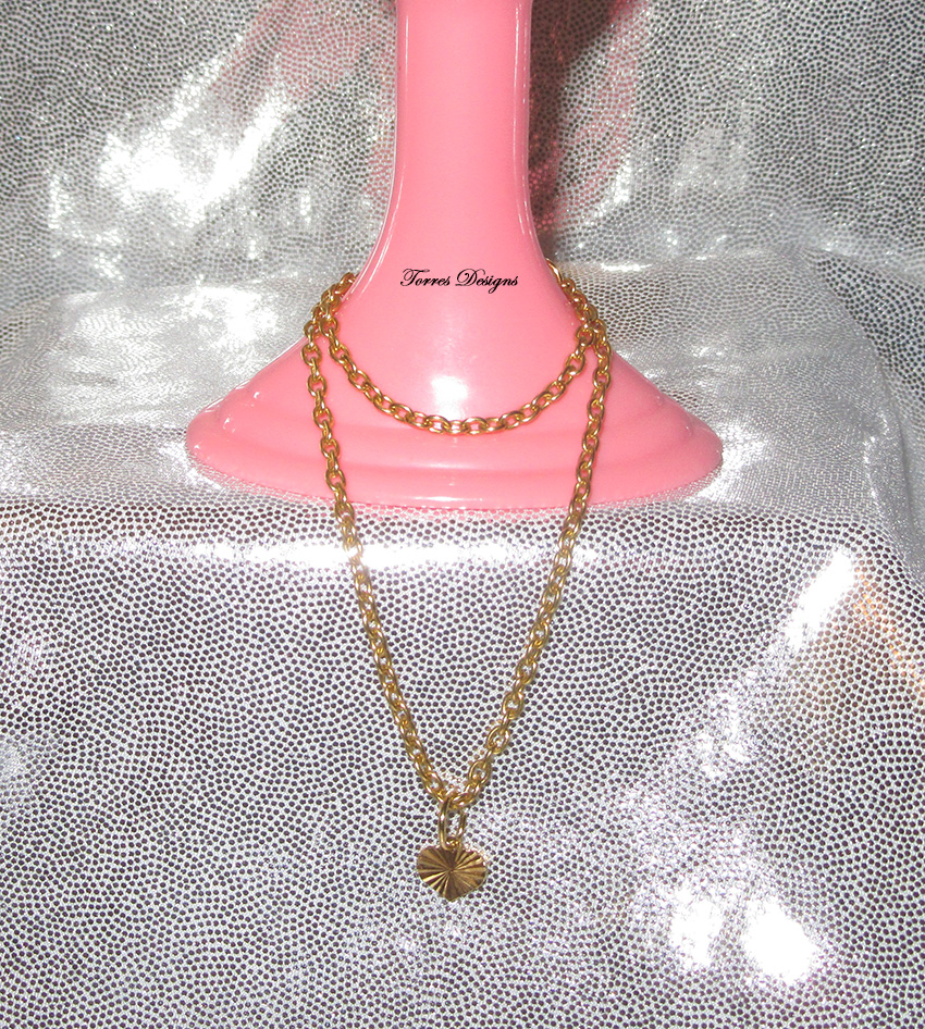 Heart Pendant Necklace Custom made Doll Jewelry