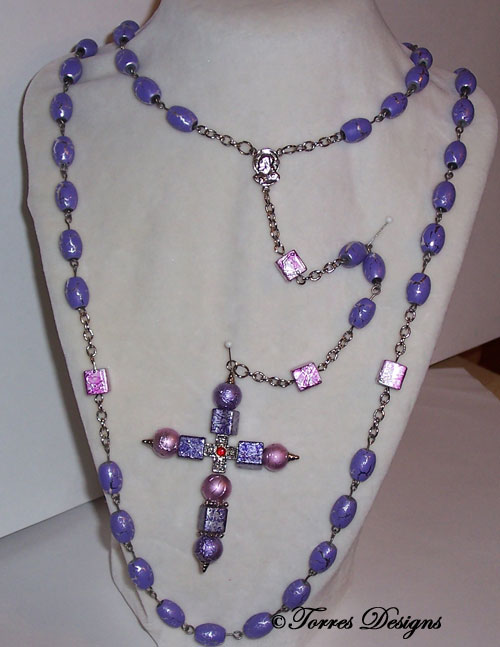 “Easter” Rosary and Large Cross