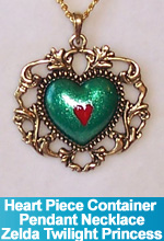 Heart Piece Container Pendant Necklace Legend of Zelda Twilight Princess OOAK One of a Kind Custom TorresDesigns Torres Designs
