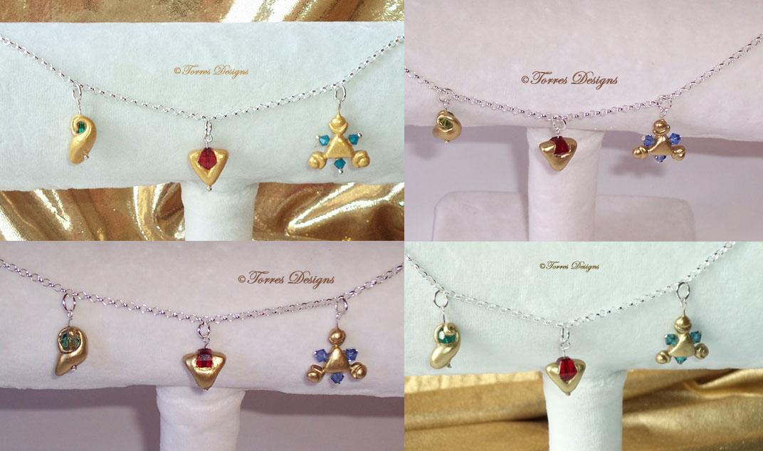 Spiritual Stones Bracelet Sterling Silver and Swarovski Crystal Kokiri Emerald, Goron Ruby, Zora Sapphire Legend of Zelda Ocarina of Time